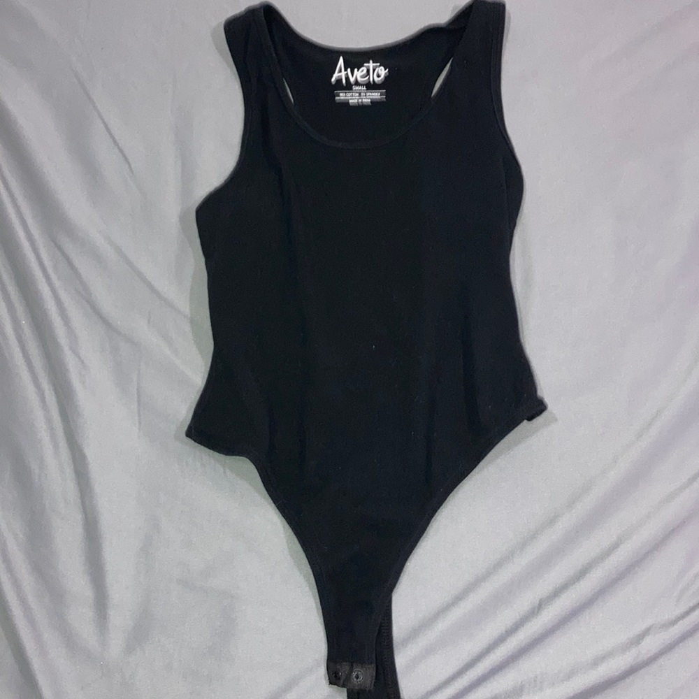 Black tank top body suit